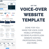 voice over website template design